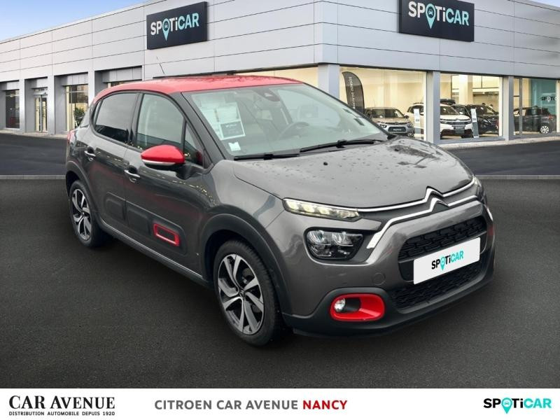 Occasion CITROEN C3 1.2 PureTech 110ch S&S Shine Pack  EAT6 2021 Gris Platinium (M) - Rouge Aden 14990 € à Nancy