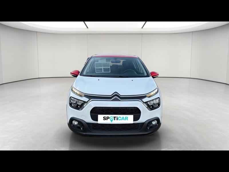 Occasion CITROEN C3 1.5 BlueHDi 100ch S&S Feel E6.d 2022 Blanc Banquise (O) - Rouge Aden 12490 € à Nancy