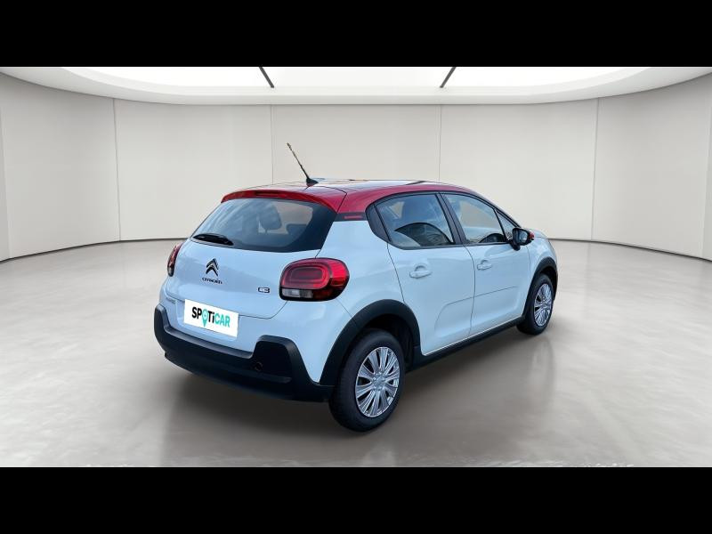 Occasion CITROEN C3 1.5 BlueHDi 100ch S&S Feel E6.d 2022 Blanc Banquise (O) - Rouge Aden 12490 € à Nancy
