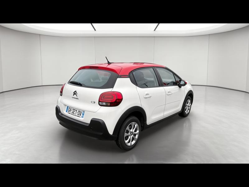 Occasion CITROEN C3 1.5 BlueHDi 100ch S&S Feel E6.d 2022 Blanc Banquise (O) - Rouge Aden 9890 € à Nancy