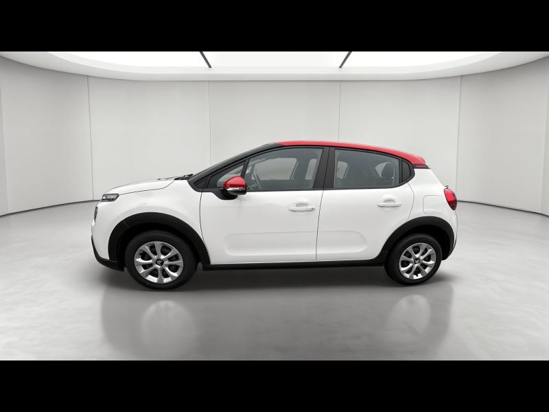 Occasion CITROEN C3 1.5 BlueHDi 100ch S&S Feel E6.d 2022 Blanc Banquise (O) - Rouge Aden 9890 € à Nancy
