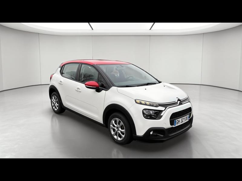 Occasion CITROEN C3 1.5 BlueHDi 100ch S&S Feel E6.d 2022 Blanc Banquise (O) - Rouge Aden 9890 € à Nancy