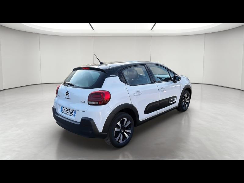 Occasion CITROEN C3 1.2 PureTech 83ch S&S Shine 2020 Blanc banquise 9990 € à Nancy