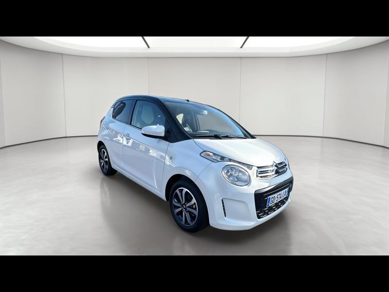 Occasion CITROEN C1 VTi 72 S&S Shine 5p E6.d 2021 Blanc Oural - Toit Emeraude Blue 11490 € à Nancy