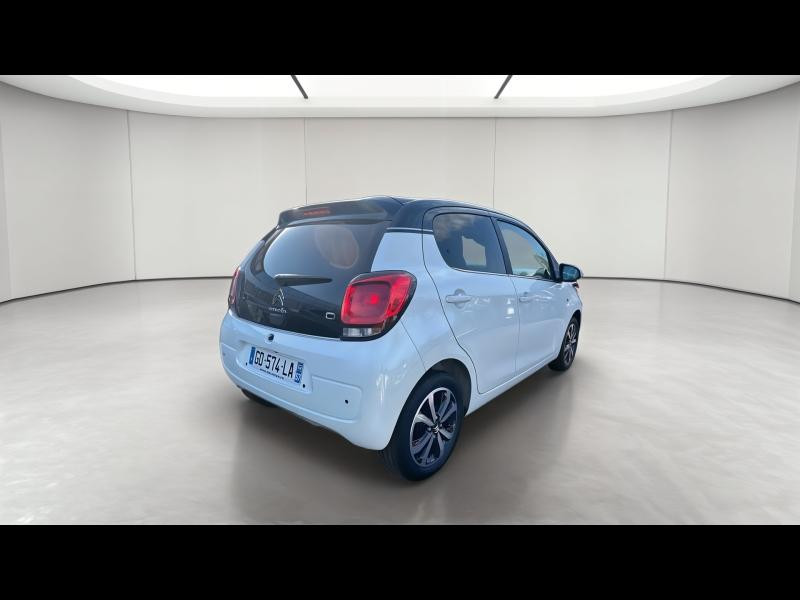Occasion CITROEN C1 VTi 72 S&S Shine 5p E6.d 2021 Blanc Oural - Toit Emeraude Blue 11490 € à Nancy