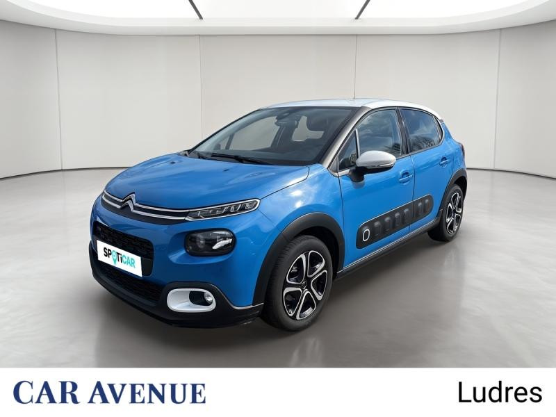 Used CITROEN C3 PureTech 82ch Shine 2017 Cobalt Blue - Blanc Opale € 8990 in Nancy