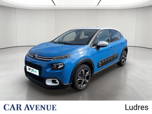 Used CITROEN C3 PureTech 82ch Shine 2017 Cobalt Blue - Blanc Opale € 8,990 in Nancy