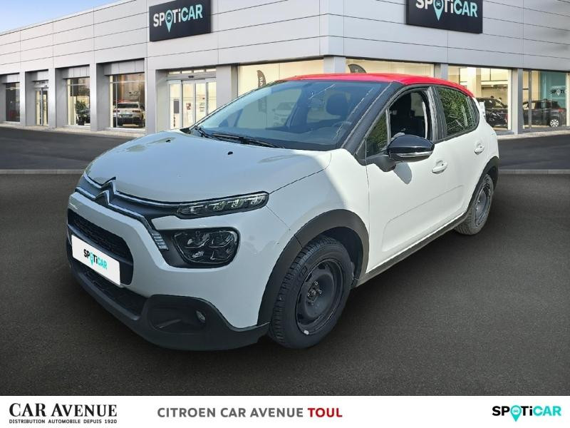 Occasion CITROEN C3 1.5 BlueHDi 100ch S&S Feel Pack E6.d 2023 Blanc Banquise (O) - Rouge Aden 10790 € à Nancy