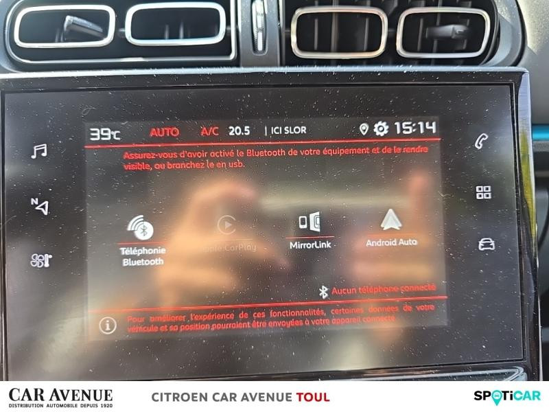 Occasion CITROEN C3 1.5 BlueHDi 100ch S&S Feel Pack E6.d 2023 Blanc Banquise (O) - Rouge Aden 10790 € à Nancy