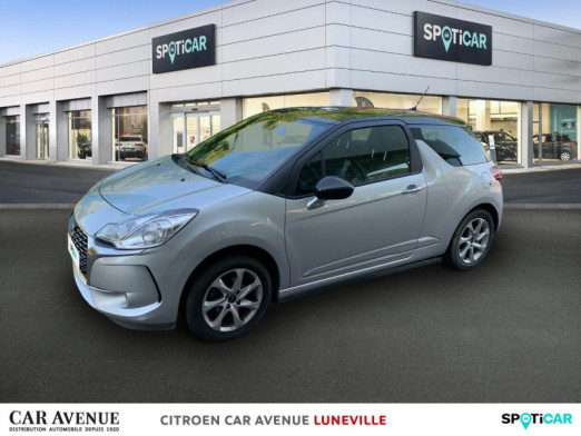 Used DS DS 3 PureTech 82ch So Chic 2018 Gris Aluminium (M) - Toit Noir Onyx € 11,800 in Lunéville