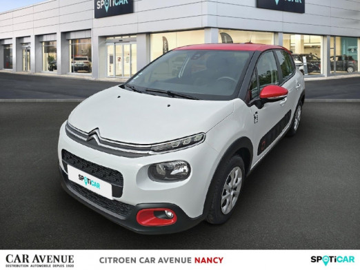 Occasion CITROEN C3 PureTech 82ch Graphic S&S E6.d 2019 Blanc Banquise - Rouge Aden 11 900 € à Lunéville