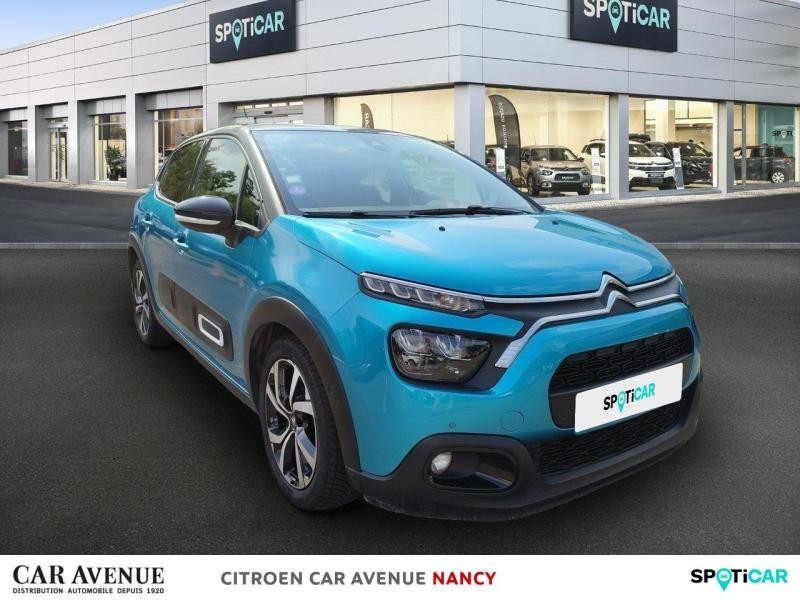 Used CITROEN C3 1.2 PureTech 110ch S&S Shine Pack  EAT6 2020 Spring Blue (M) - Noir Onyx € 11890 in Lunéville