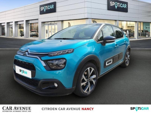Used CITROEN C3 1.2 PureTech 110ch S&S Shine Pack  EAT6 2020 Spring Blue (M) - Noir Onyx € 11,490 in Lunéville