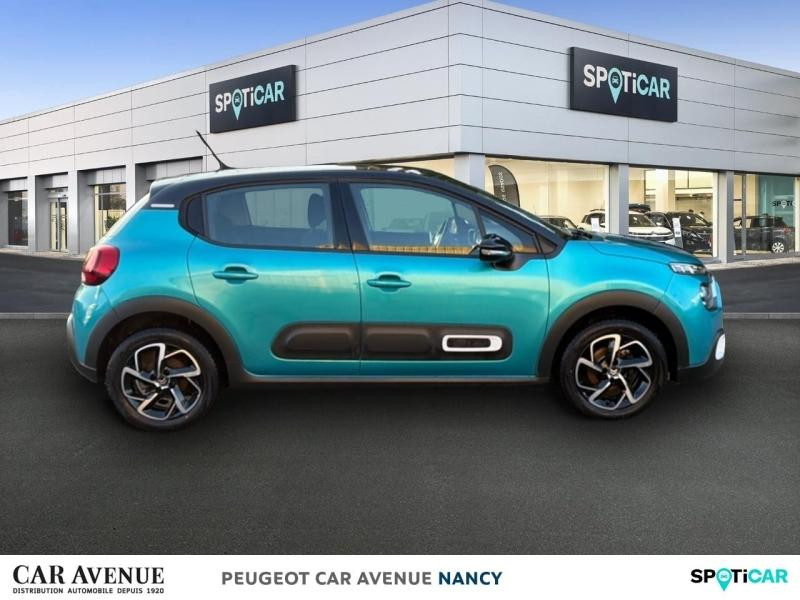 Occasion CITROEN C3 1.2 PureTech 110ch S&S Shine 124g 2020 Spring Blue (M) - Noir Onyx 9290 € à Lunéville