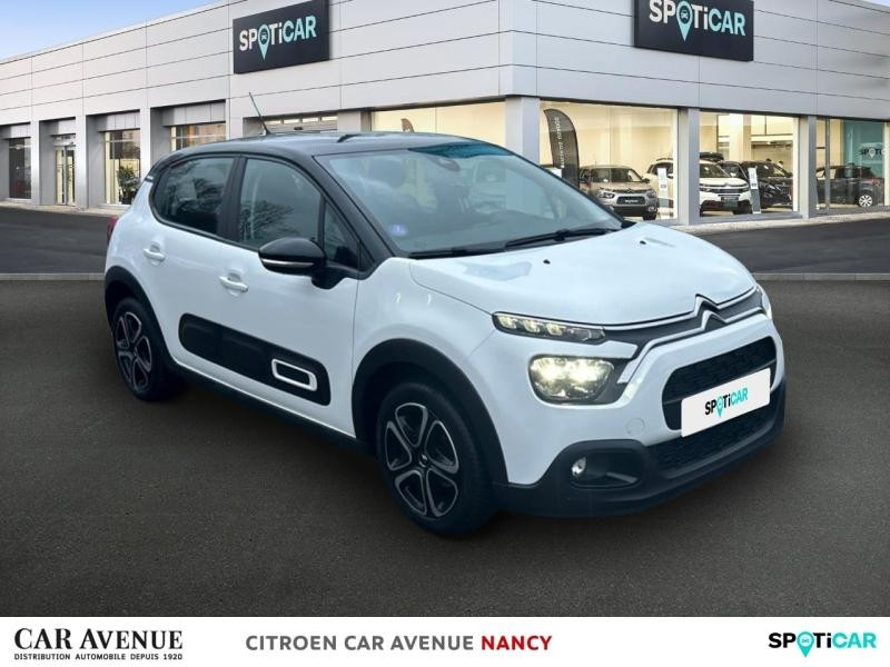 Occasion CITROEN C3 1.2 PureTech 110ch S&S Shine EAT6 2022 Blanc Banquise (O) - Noir Onyx 12490 € à Lunéville