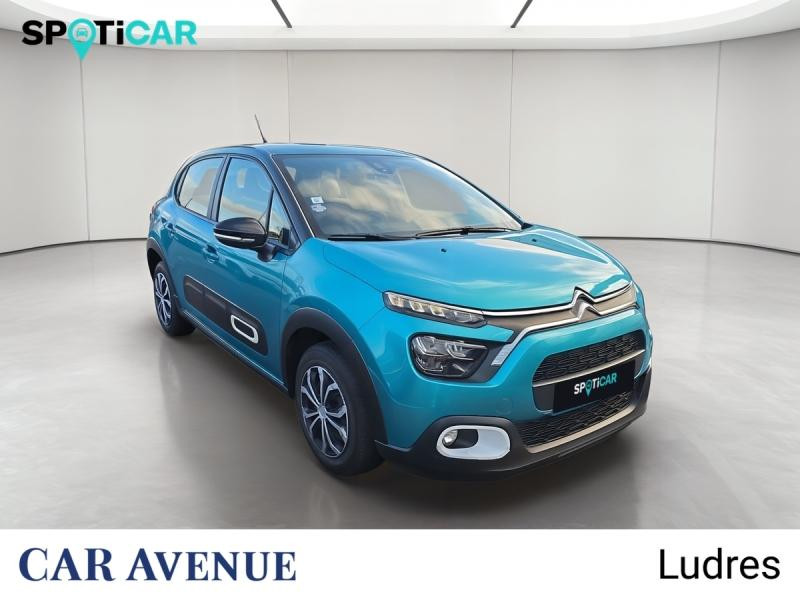 Occasion CITROEN C3 1.2 PureTech 83ch S&S Feel Pack 2021 Spring Blue (M) - Noir Onyx 11490 € à Lunéville