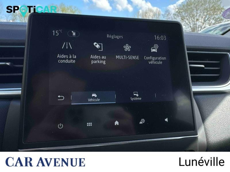 Occasion RENAULT Captur 1.6 E-Tech hybride 145ch Techno 2023 Bleu Iron/Noir Etoilé 20490 € à Lunéville