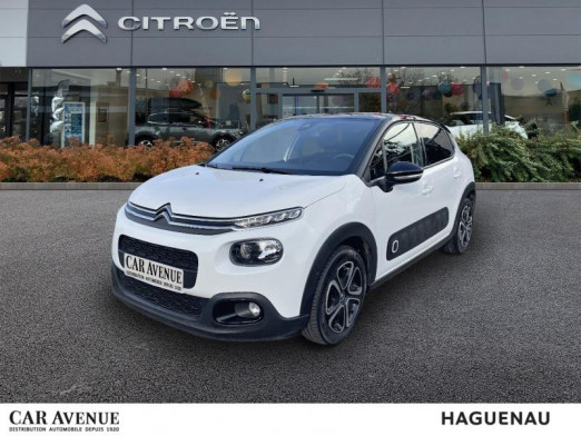 Occasion CITROEN C3 PureTech 110ch Shine EAT6 GPS CAMERA BOITE AUTOMATIQUE 2018 Blanc Banquise - Noir Onyx 16 484 € à Haguenau