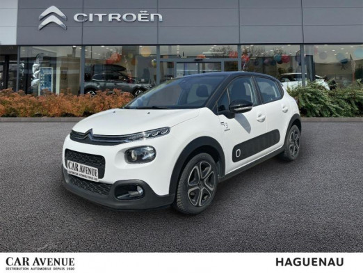 Occasion CITROEN C3 PureTech 82ch Graphic 2019 Blanc Banquise - Noir Onyx 12 484 € à Haguenau