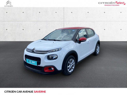 Occasion CITROEN C3 PureTech 82ch Feel 2018 Blanc Banquise - Rouge Aden 12 490 € à Saverne