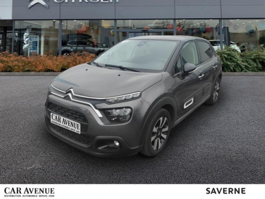 Occasion CITROEN C3 1.2 PureTech 110 Shine GPS Caméra de recul 2021 Gris Platinium (M) - Noir Onyx 17 489 € à Saverne