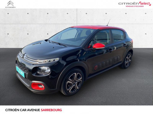 Occasion CITROEN C3 BlueHDi 100ch Feel S&S E6.d-TEMP BVM5 2020 Noir Perla Nera - Rouge Aden 13 490 € à Sarrebourg