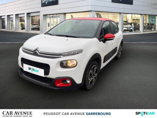 Used CITROEN C3 1.2 PureTech 83ch S&S Feel Pack 2019 Blanc Banquise (O) - Rouge Aden € 12,500 in Sarrebourg
