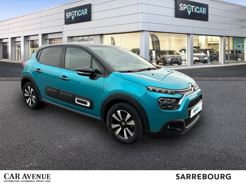 Occasion CITROEN C3 1.2 PureTech 110ch S&S Shine EAT6 2023 Spring Blue (M) 19500 € à Sarrebourg