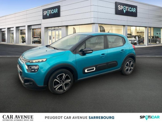 Used CITROEN C3 1.2 PureTech 83ch S&S Feel Pack 2020 Spring Blue (M) - Noir Onyx € 10,990 in Sarrebourg