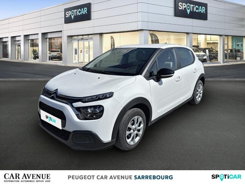 Occasion CITROEN C3 1.2 PureTech 83ch S&S Feel Pack 2022 Blanc Banquise (O) 12490 € à Sarrebourg