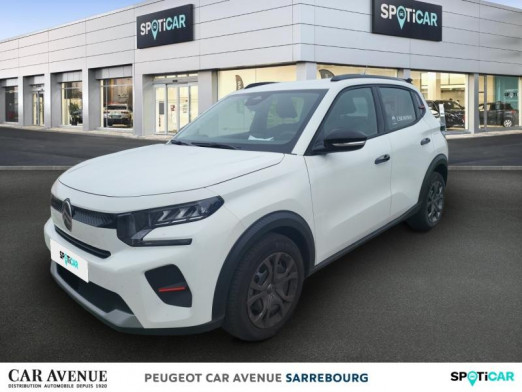 Occasion CITROEN C3 1.2 Turbo 100ch PLUS 2025 Blanc Banquise (O) 16 900 € à Sarrebourg