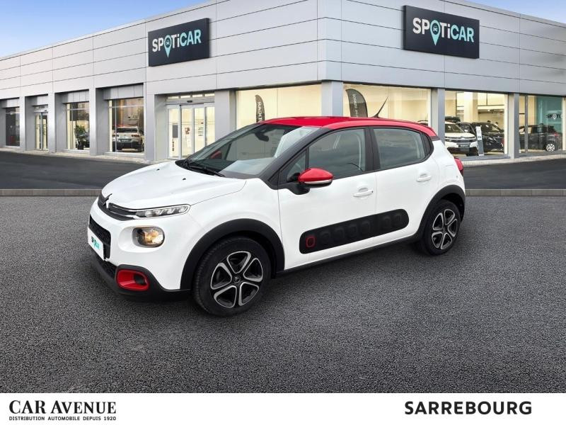 Occasion CITROEN C3 PureTech 82ch Shine S&S E6.d 2019 Blanc Banquise - Rouge Aden 9900 € à Sarrebourg