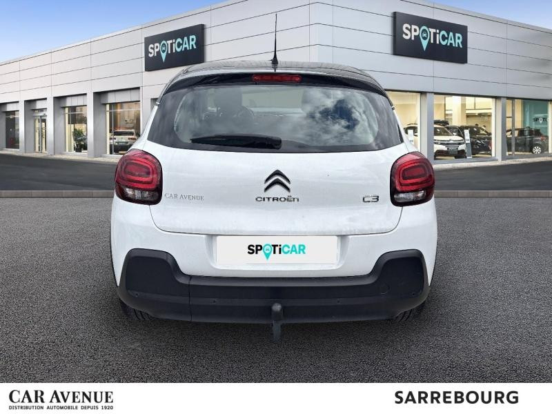 Occasion CITROEN C3 PureTech 82ch Shine S&S E6.d 2019 Blanc Banquise - Noir Onyx 9990 € à Sarrebourg