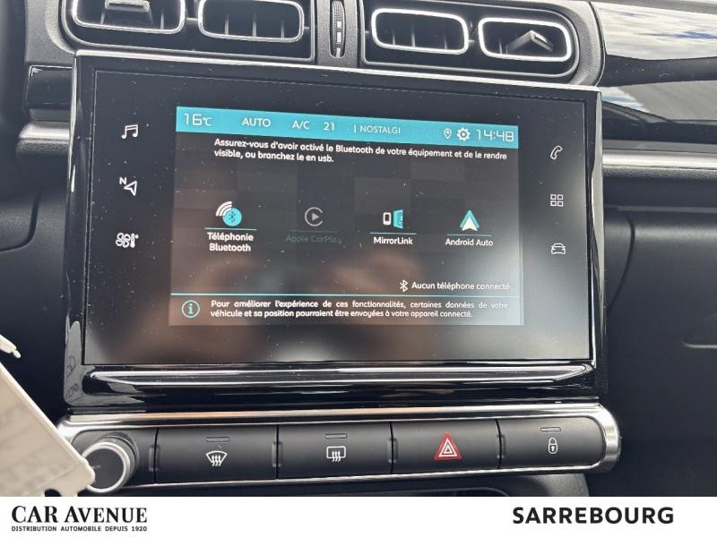 Occasion CITROEN C3 PureTech 82ch Shine S&S E6.d 2019 Blanc Banquise - Noir Onyx 9990 € à Sarrebourg