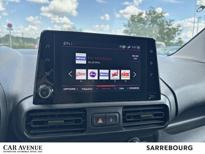 Occasion CITROEN Berlingo Van XL 950kg BlueHDi 100ch S&S 2023 Blanc Icy 18590 € à Sarrebourg