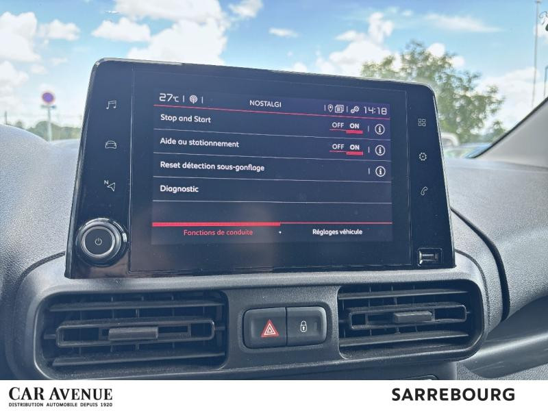 Occasion CITROEN Berlingo Van XL 950kg BlueHDi 100ch S&S 2023 Blanc Icy 18590 € à Sarrebourg