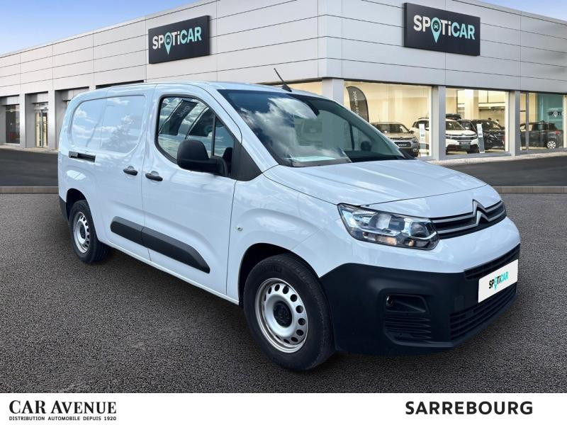 Occasion CITROEN Berlingo Van XL 950kg BlueHDi 100ch S&S 2023 Blanc Icy 18590 € à Sarrebourg