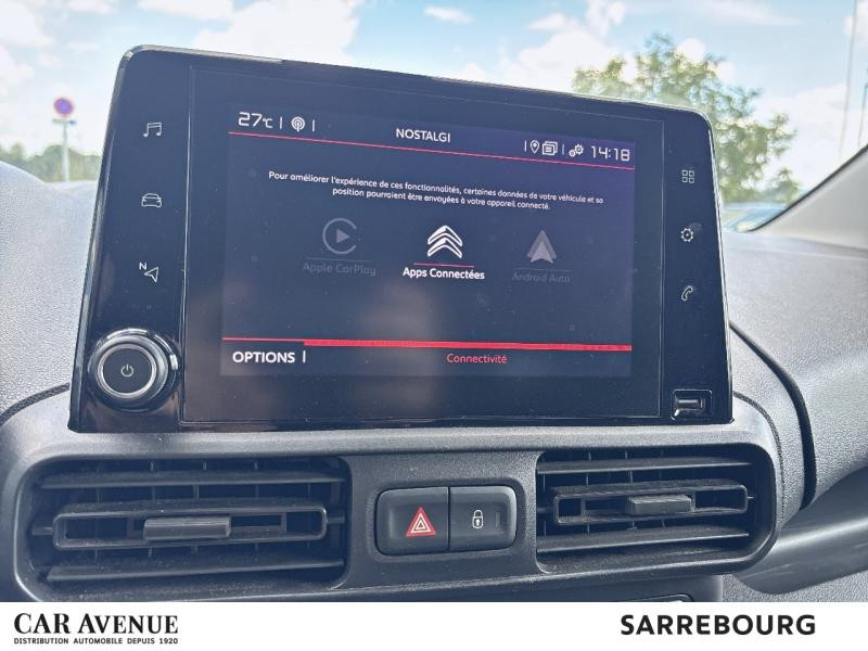 Occasion CITROEN Berlingo Van XL 950kg BlueHDi 100ch S&S 2023 Blanc Icy 18590 € à Sarrebourg
