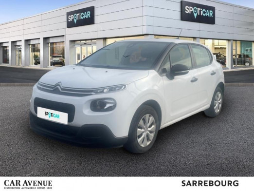 Occasion CITROEN C3 1.2 PureTech 83ch S&S Live 2020 Blanc Banquise (O) 9 500 € à Sarrebourg