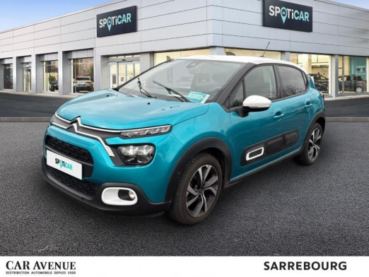 Used CITROEN C3 1.5 BlueHDi 100ch S&S Shine Pack E6.d 2021 Spring Blue (M) - Blanc Opale € 13,490 in Sarrebourg