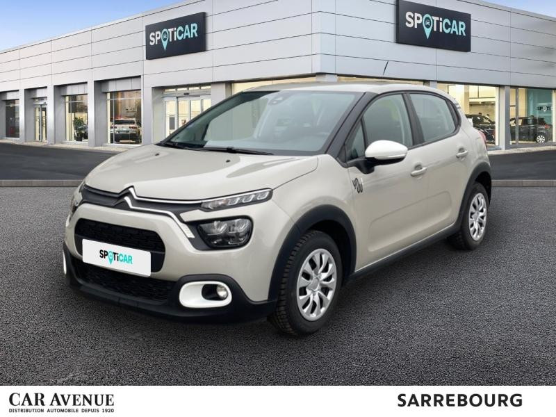 Occasion CITROEN C3 1.2 PureTech 83ch S&S YOU! 2022 Sable (N) - Blanc Opale 9990 € à Sarrebourg