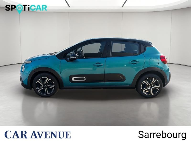Occasion CITROEN C3 1.2 PureTech 83ch S&S Feel Pack 2021 Spring Blue (M) - Noir Onyx 10750 € à Sarrebourg