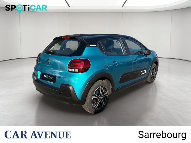 Occasion CITROEN C3 1.2 PureTech 83ch S&S Feel Pack 2021 Spring Blue (M) - Noir Onyx 10750 € à Sarrebourg