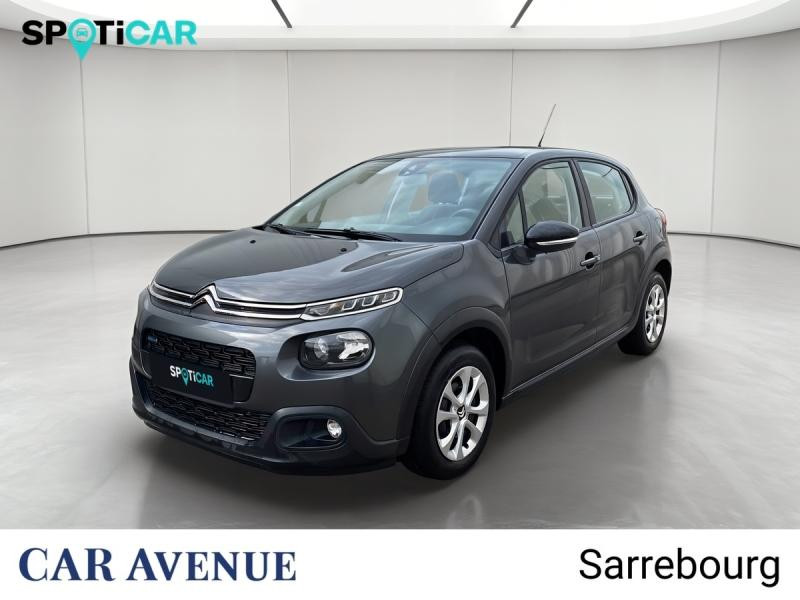 Occasion CITROEN C3 PureTech 82ch Feel 2017 Gris platinium 8400 € à Sarrebourg