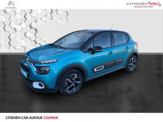 Occasion CITROEN C3 1.5 BlueHDi 100ch S&S Shine 2020 Spring Blue (M) - Noir Onyx 17 990 € à Sélestat