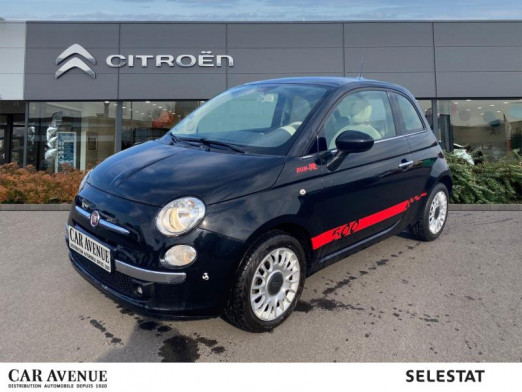 Occasion FIAT 500 1.2 8v 69 Lounge Clim Toit pano Bluetooth Garantie 1 an 2014 Coloris Métal Crossover Black 8 990 € à Sélestat