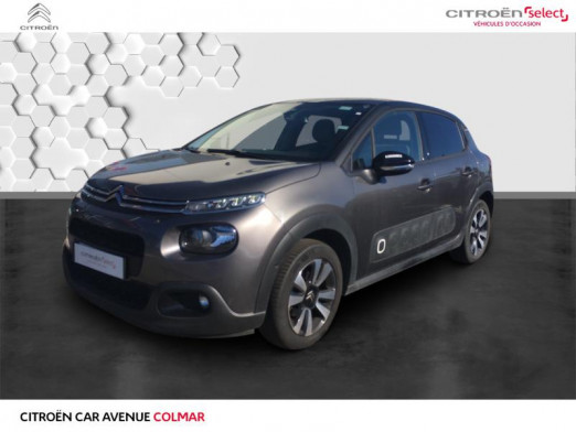 Occasion CITROEN C3 PureTech 82ch Feel S&S E6.d-TEMP 2019 Gris Acier - Noir Onyx 13 990 € à Colmar