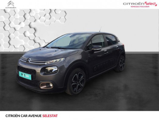 Occasion CITROEN C3 BlueHDi 100 Origins caméra gps 2020 Gris Acier - Noir Onyx 15 490 € à Colmar