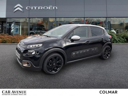 Occasion CITROEN C3 BlueHDi 100ch Origins S&S E6.d-TEMP BVM5 2019 Noir Perla Nera - Blanc Opale 14 490 € à Colmar