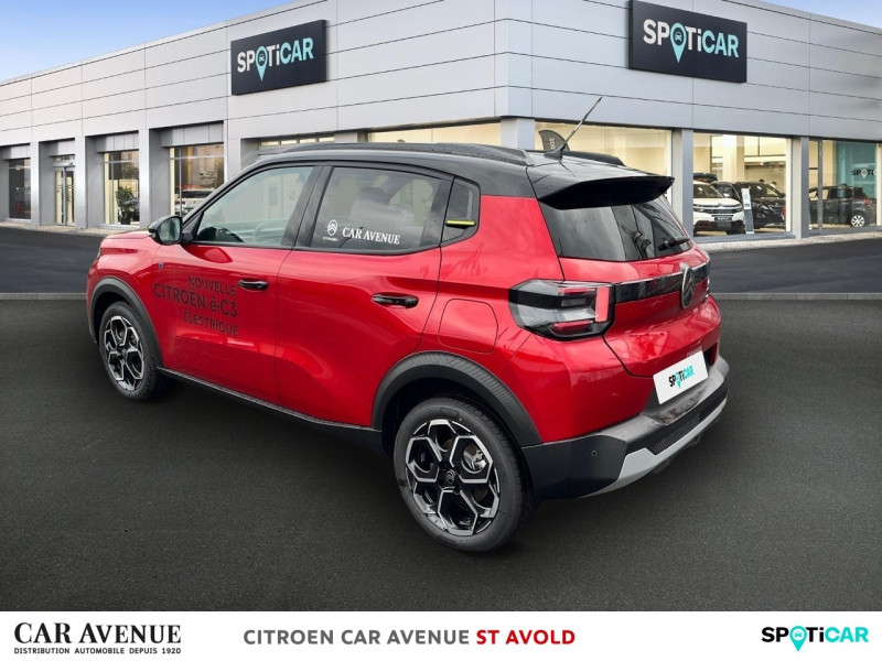 Used CITROEN C3 Electrique 113ch MAX 2024 Rouge Elixir (S) - Noir Perla Nera € 29000 in Longeville-lès-Saint-Avold